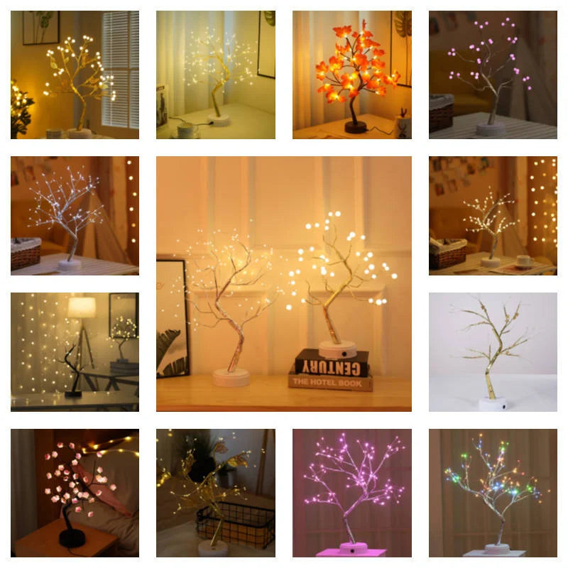 RGB LED Lichterbaum mit Fernbedienung – Kupferdraht Lichterkette für Weihnachten & Party