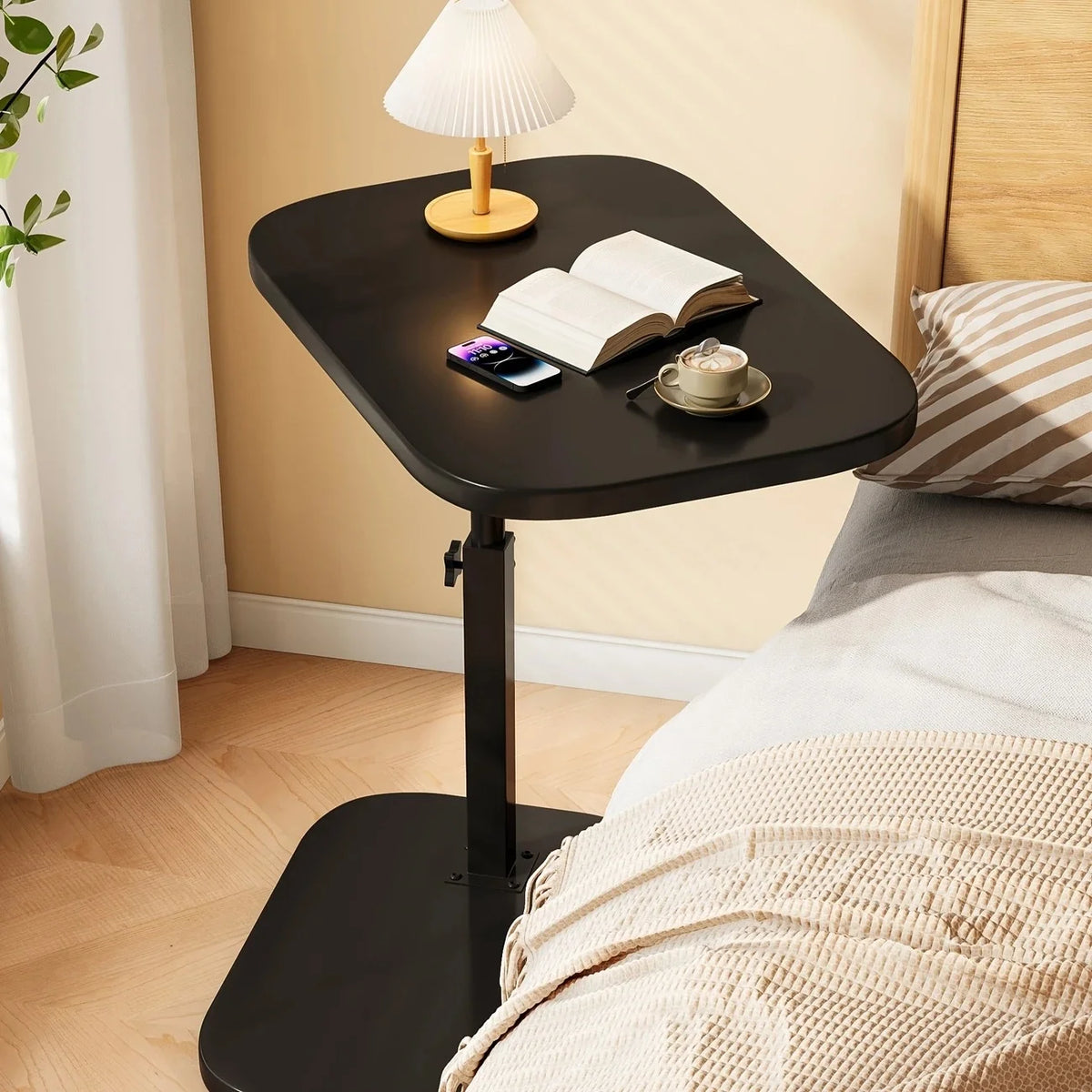 Klappbarer Beistelltisch höhenverstellbar – Laptop-Schreibtisch für Sofa, Bett & Heimbüro
