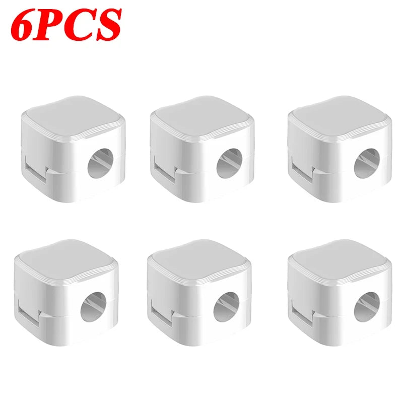 Magnetischer Kabelclip Selbstklebend – Kabel-Organizer für Schreibtisch & Heimbüro | 1/6/12er Set