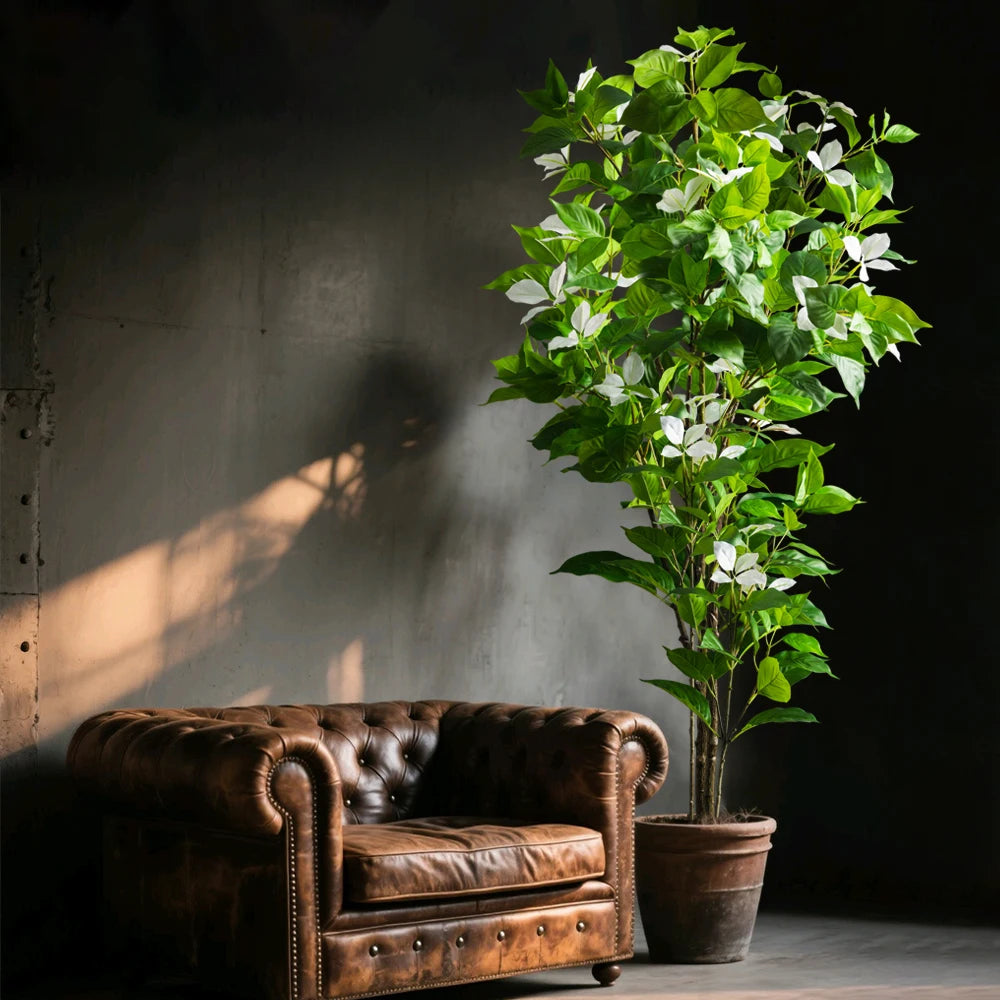 Blühender Kunstbaum 82–144cm – Magnolien-Stil, 3 Farben, für Innen & Außen | Hochzeit & Deko