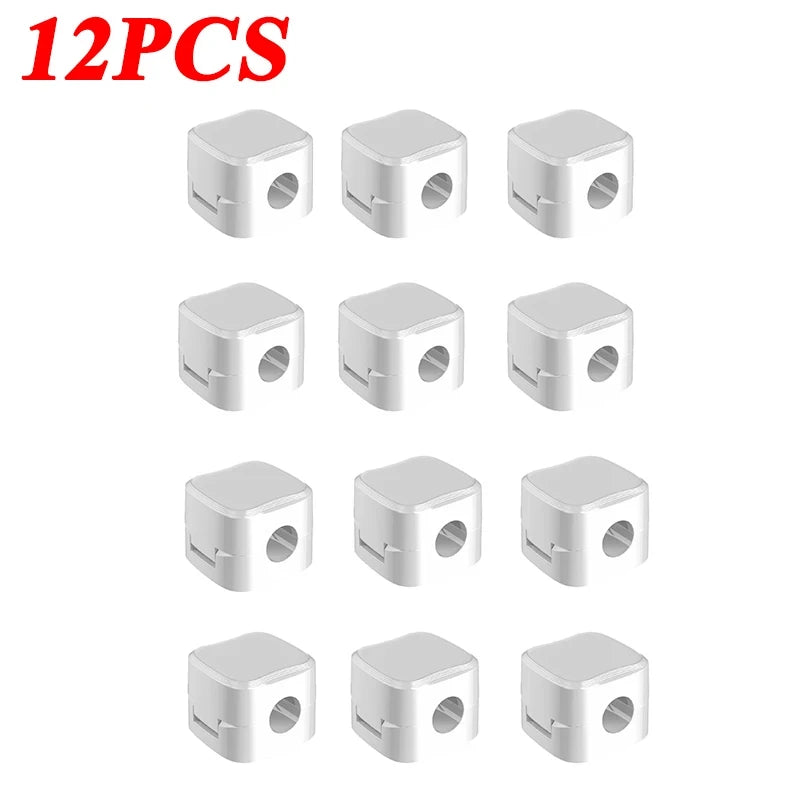 Magnetischer Kabelclip Selbstklebend – Kabel-Organizer für Schreibtisch & Heimbüro | 1/6/12er Set