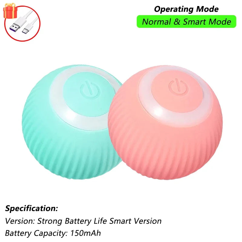 Interaktiver Rollball für Katzen & Hunde – Automatisch, Wiederaufladbar, Smart | 23 Varianten