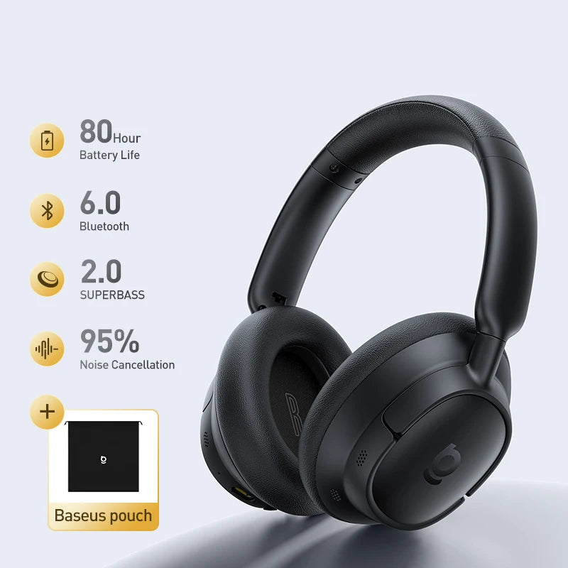 Baseus BH1 Kabellose Kopfhörer – ANC 95%, 80h Akku, Bluetooth 6.0