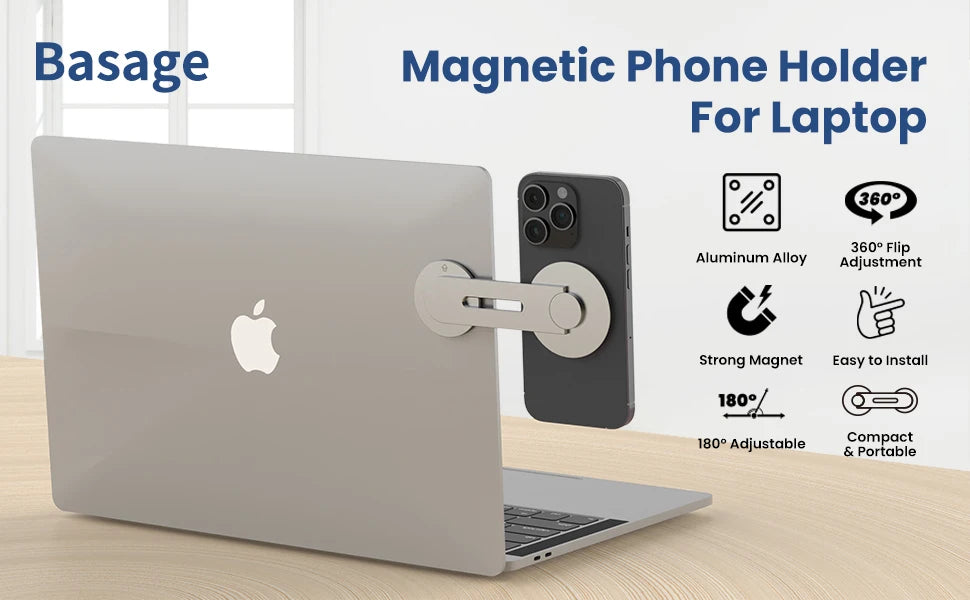 Kontinuität Flip iPhone Laptop-Halterung – Magnetisch, schwenkbar 180°