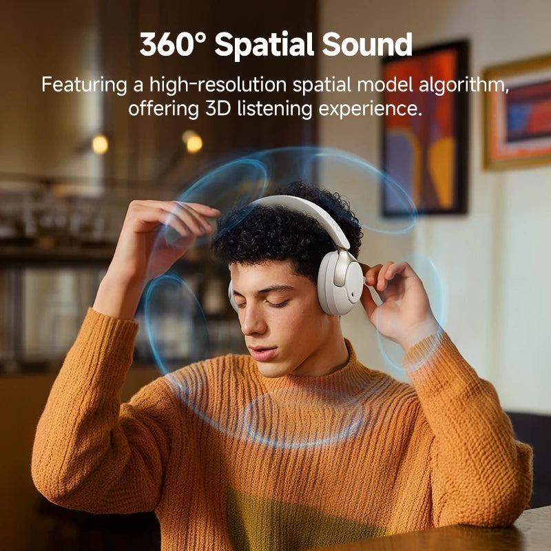 QCY H3 Pro ANC Kopfhörer – 50dB Geräuschunterdrückung, LDAC, Bluetooth 5.4 | 55h Akku