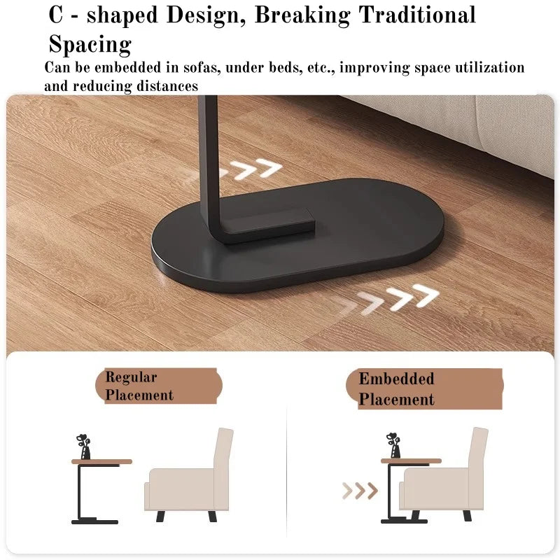 Klappbarer Beistelltisch höhenverstellbar – Laptop-Schreibtisch für Sofa, Bett & Heimbüro