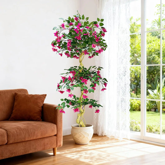 Künstlicher Bougainvillea-Baum im Topf – Lebensecht, UV-beständig | 120/150/180cm