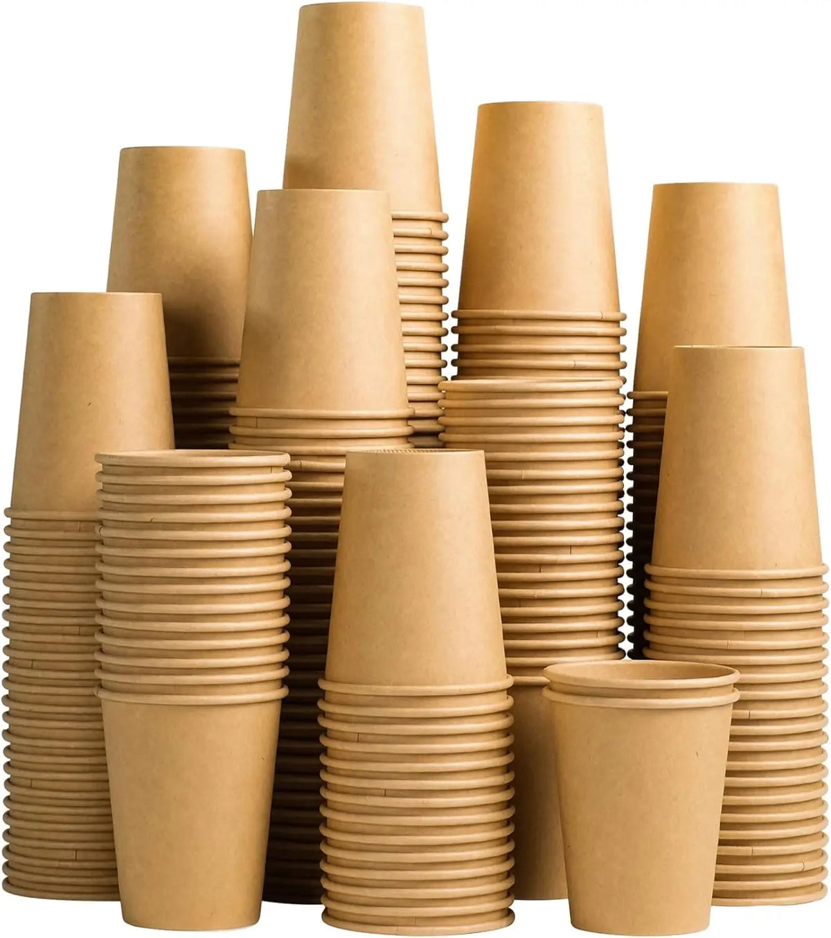 Einweg Kraftpapierbecher 8oz – Ungebleicht, Lebensmittelecht, für Kaffee & Kaltgetränke | 120 oder 240 Stück