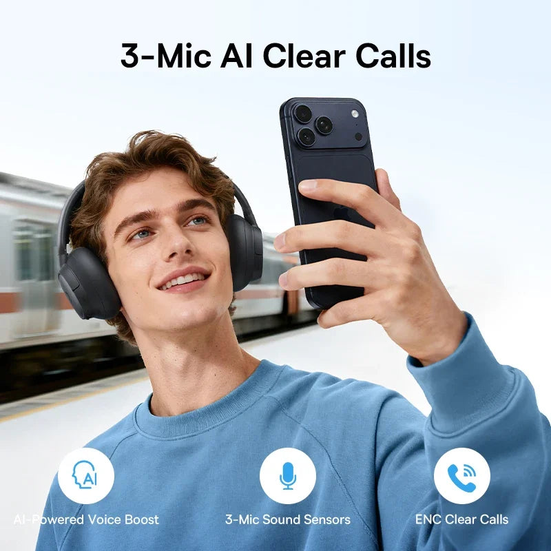 Baseus BH1 Kabellose Kopfhörer – ANC 95%, 80h Akku, Bluetooth 6.0