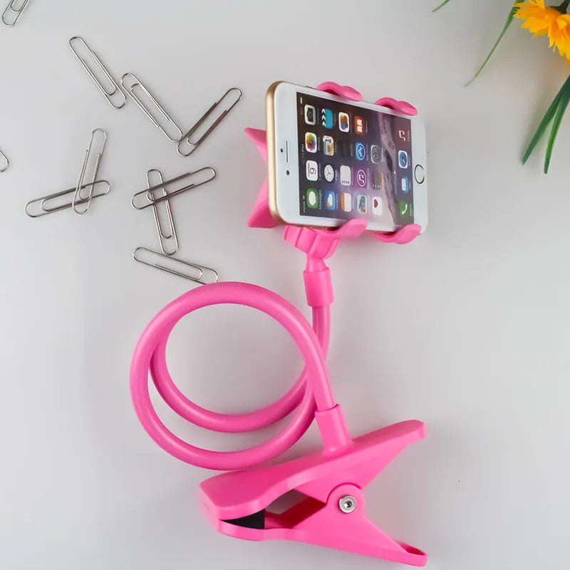 Handy Halter 70cm Flexibler Arm – 360° Clip, für Bett, Schreibtisch & Sofa | 7 Farben