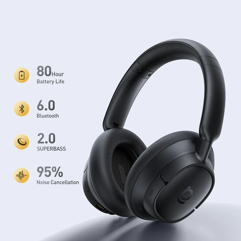 Baseus BH1 Kabellose Kopfhörer – ANC 95%, 80h Akku, Bluetooth 6.0