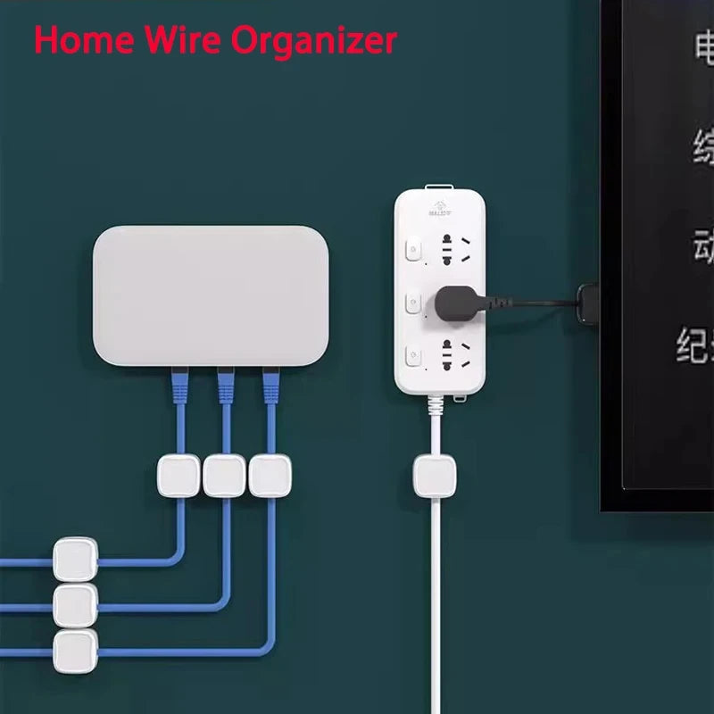 Magnetischer Kabelclip Selbstklebend – Kabel-Organizer für Schreibtisch & Heimbüro | 1/6/12er Set