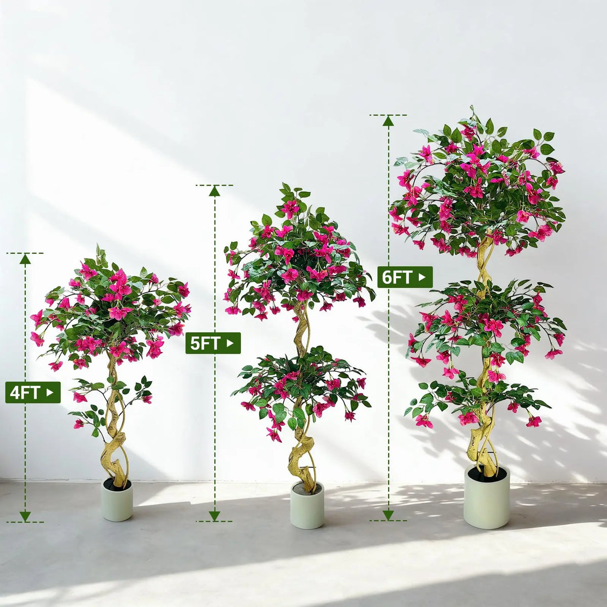 Künstlicher Bougainvillea-Baum im Topf – Lebensecht, UV-beständig | 120/150/180cm