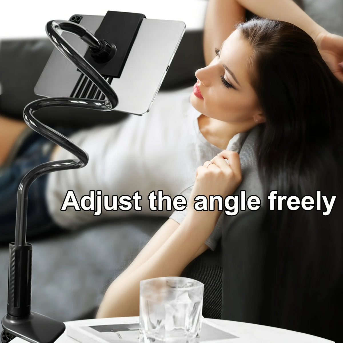 Tablet & Handy Halter mit langem Arm – 360° drehbar, für Bett, Schreibtisch & Kopfteil