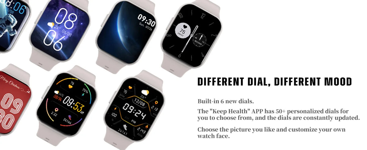 Smartwatch Fitness Tracker für Damen & Herren – 1,69" Touch Display, Schrittzähler & Schlafmonitor