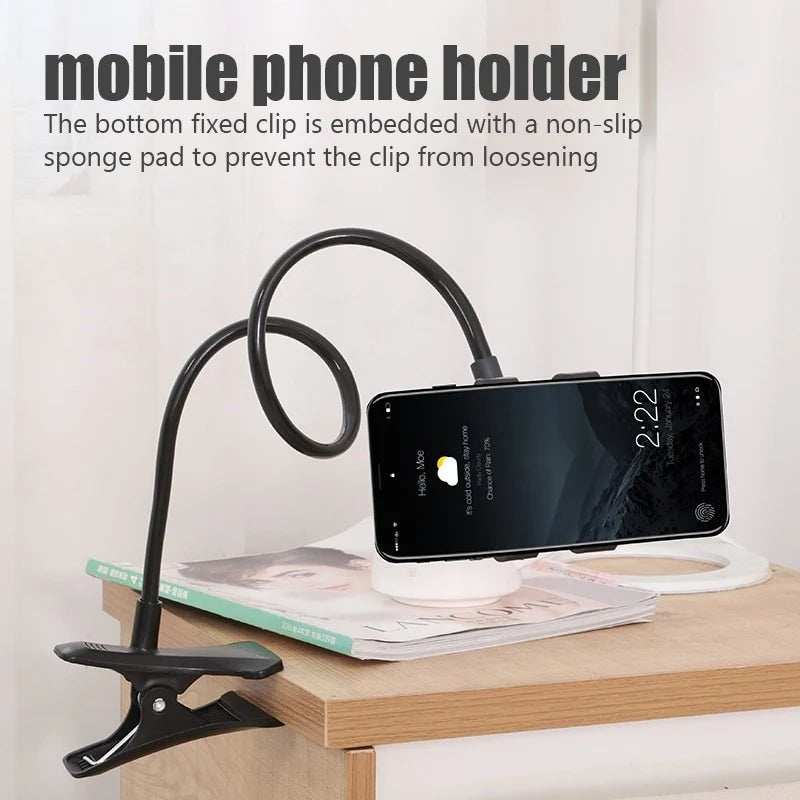 Flexibler Handyhalter Universal – Einstellbarer Clip für Bett, Schreibtisch & Kopfstütze | 3 Farben