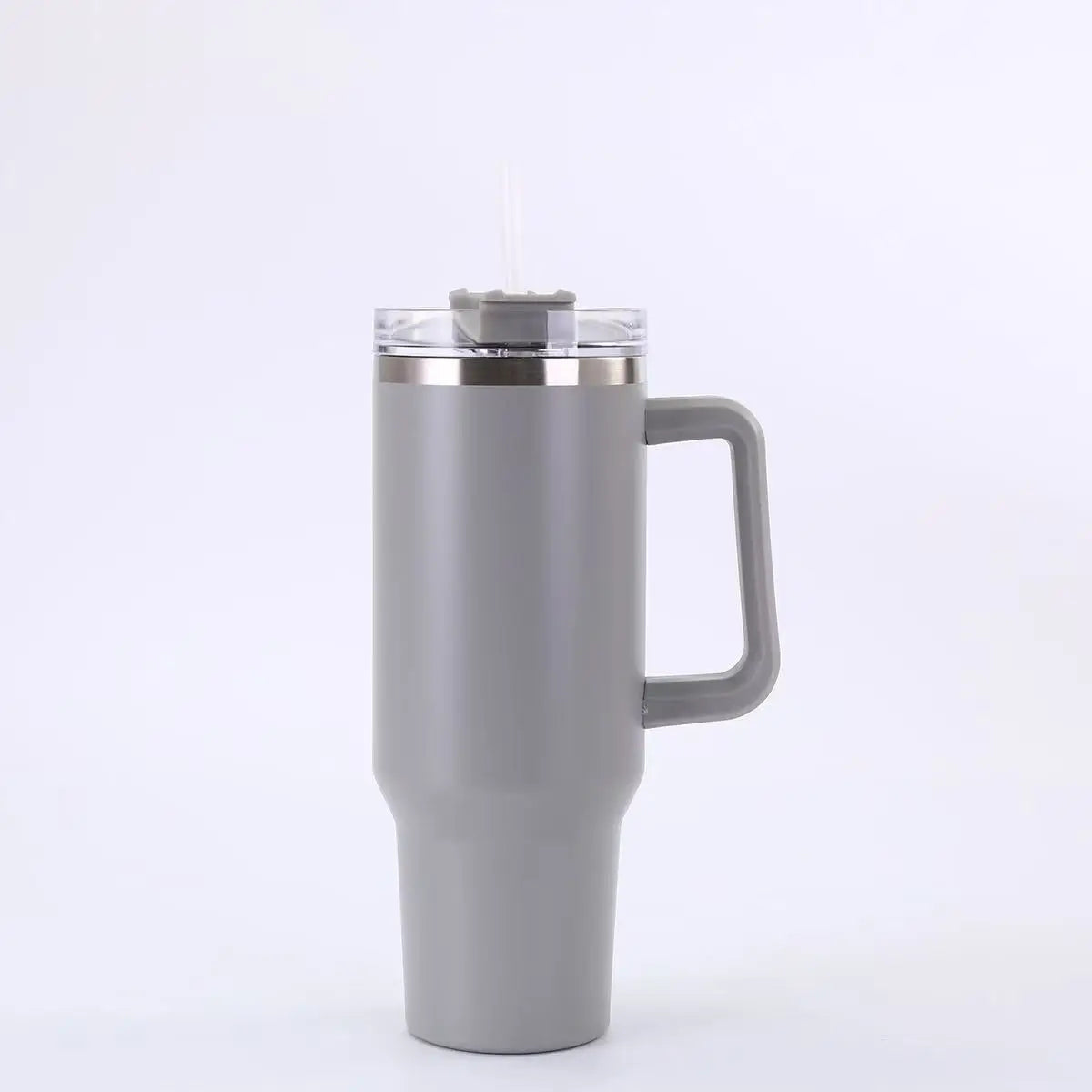 Thermobecher 1200ml mit Griff & Strohhalm – 24h Isoliert, Edelstahl, Reise & Büro | Geschenk