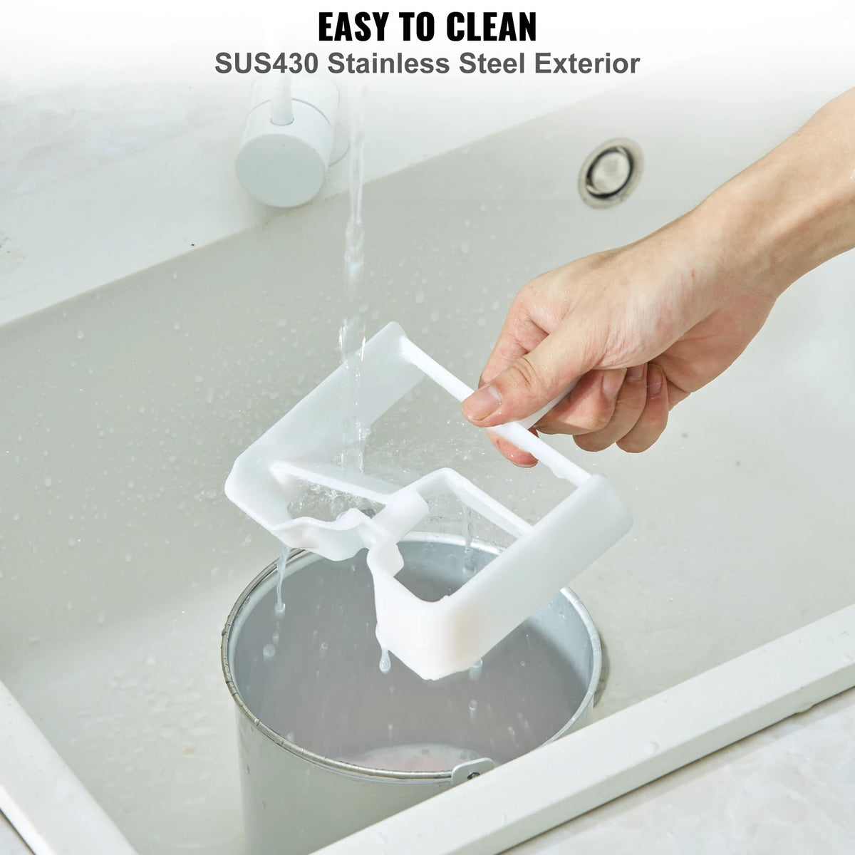 SucceBuy Eismaschine mit Kompressor 2 Quart – Kein Vorgefrieren, Eiscreme & Sorbet
